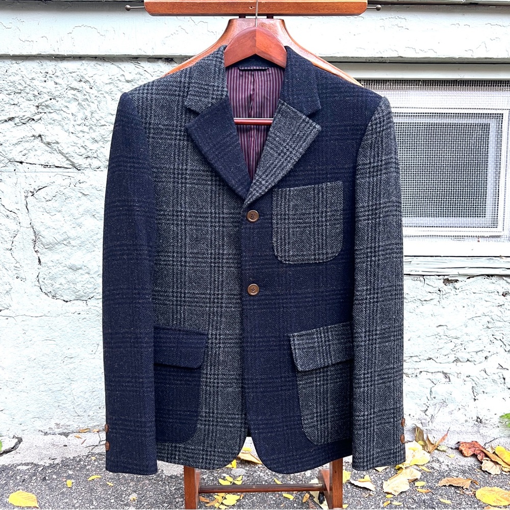 Vivienne Westwood Mens Wool Houndstooth Check Blazer 46 IT